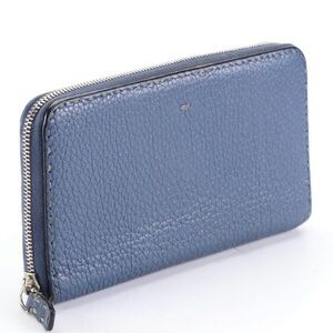 Fendi Blue Leather Wallet
